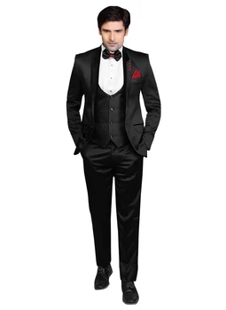 2016 Classic Black Viscose Lapel Style Men Suits 2 Pieces Tuxedos Grooms Wear Best Man Wedding Prom Suit Jacket+Pants+Tie
2016 Classic Black Viscose Lapel Style Men Suits 2 Pieces Tuxedos Grooms Wear Best Man Wedding Prom Suit Jacket+Pants+Tie