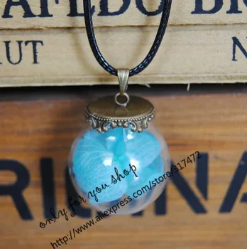 100pcs lobular hydrangea Flower Glass Vial Glass Bubble Pendant Necklace Leather cord necklace 25x15mm glass(finished necklace)
100pcs lobular hydrangea Flower Glass Vial Glass Bubble Pendant Necklace Leather cord necklace 25x15mm glass(finished necklace)