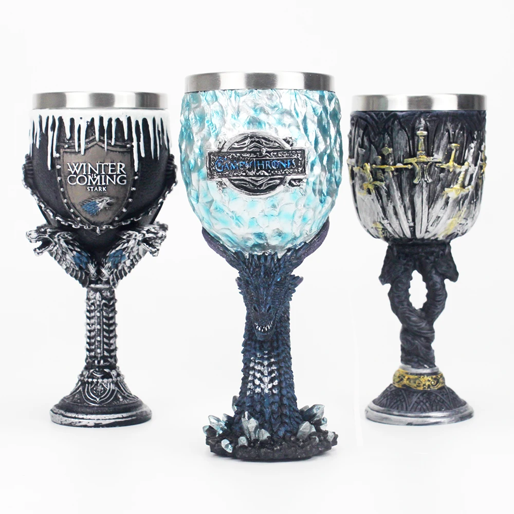 Game of Throne Mug Goblet Wine Glass House Stark Legends of the Swords Viserion White Walker Mugs Christmas Halloween Gift
Game of Throne Mug Goblet Wine Glass House Stark Legends of the Swords Viserion White Walker Mugs Christmas Halloween Gift