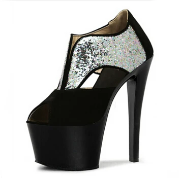Hot Sale Spring Glitter Golden/Silver Women Pumps Open Toe Crystal Shoes Ultra-High Platform High Heel Sexy Party Shoes
Hot Sale Spring Glitter Golden/Silver Women Pumps Open Toe Crystal Shoes Ultra-High Platform High Heel Sexy Party Shoes