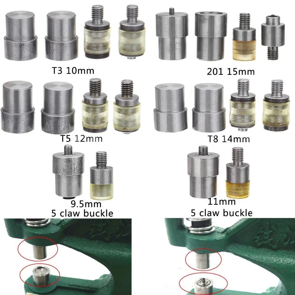 Manual Hand Press Machine With 6 Different Claw Clasp Snap Fastener Dies Pressing Clamp Machine Tool
Manual Hand Press Machine With 6 Different Claw Clasp Snap Fastener Dies Pressing Clamp Machine Tool