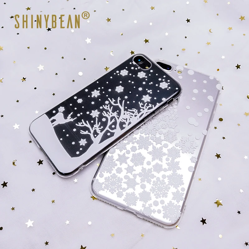 ShinyBean Snow Flake Phone Case For iPhone X XR Xs Max Christmas Tree Transparent Cases For iPhone 6 6s 7 8 Plus Soft TPU Cover
ShinyBean Snow Flake Phone Case For iPhone X XR Xs Max Christmas Tree Transparent Cases For iPhone 6 6s 7 8 Plus Soft TPU Cover
