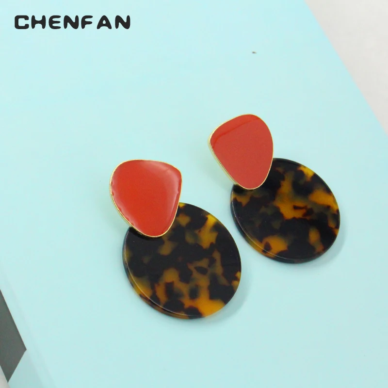 CHENFAN acrylic earrings pendant geometric earrings jewelry bohemian jewelry Fashion Earrings for Woman 2019
CHENFAN acrylic earrings pendant geometric earrings jewelry bohemian jewelry Fashion Earrings for Woman 2019