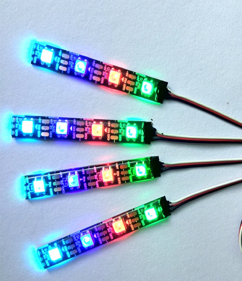 1PC 5V 5V-26V 4-Way LED Light Bright WS2812 Night Light Navigation Lamp Can be Remote Controlled Multi ColoFor FPV RC Quad Drone
1PC 5V 5V-26V 4-Way LED Light Bright WS2812 Night Light Navigation Lamp Can be Remote Controlled Multi ColoFor FPV RC Quad Drone