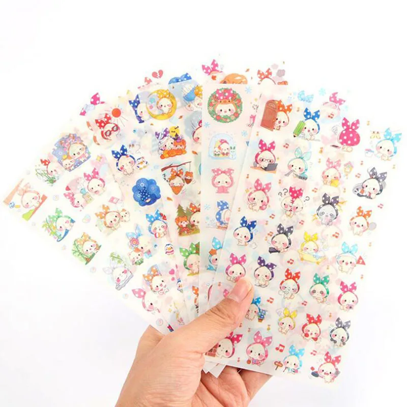 6pc/ bag headscarving pet rabbit series transparent stickers/children's learning cartoon handmade decoration scrapbook gift
6pc/ bag headscarving pet rabbit series transparent stickers/children's learning cartoon handmade decoration scrapbook gift