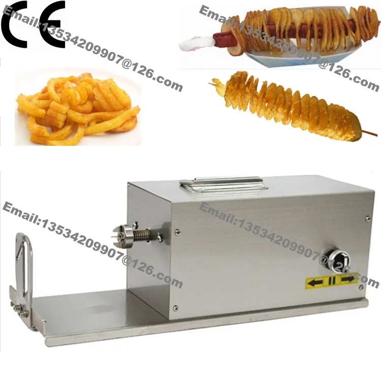 Free Shipping 110v 220v Electric Auto Curly Fries Twister Hotdog Spiral Tornado Potato Cutter Slicer with Fryer + Bamboo Skewers
Free Shipping 110v 220v Electric Auto Curly Fries Twister Hotdog Spiral Tornado Potato Cutter Slicer with Fryer + Bamboo Skewers