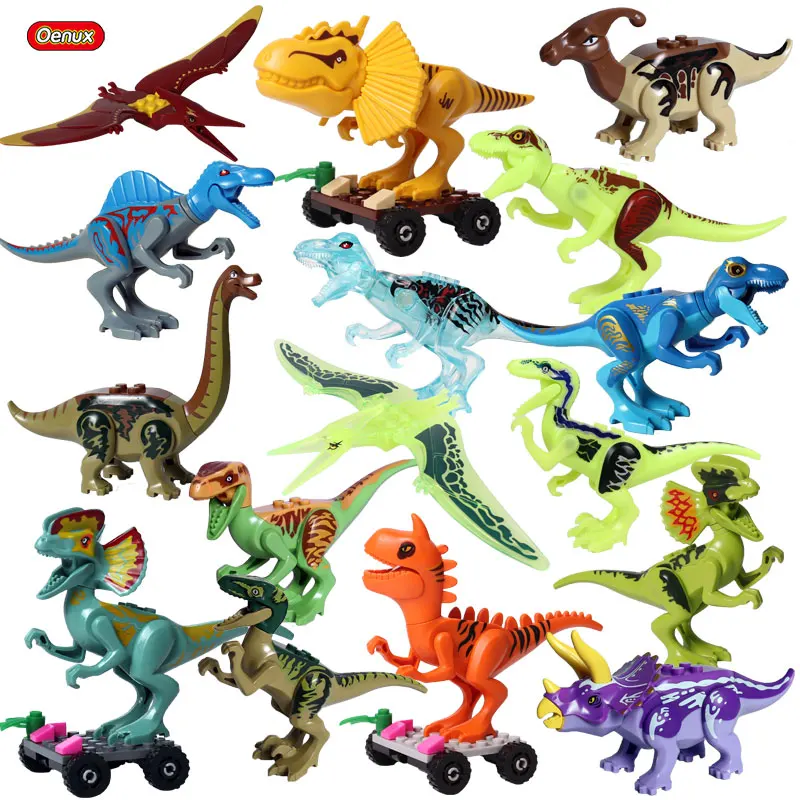 Oenux Jurassic Dinosaur Figure Model Building Block Classic Triceratops Velociraptor Buildable Dinosaur Action Figures Brick Toy
Oenux Jurassic Dinosaur Figure Model Building Block Classic Triceratops Velociraptor Buildable Dinosaur Action Figures Brick Toy