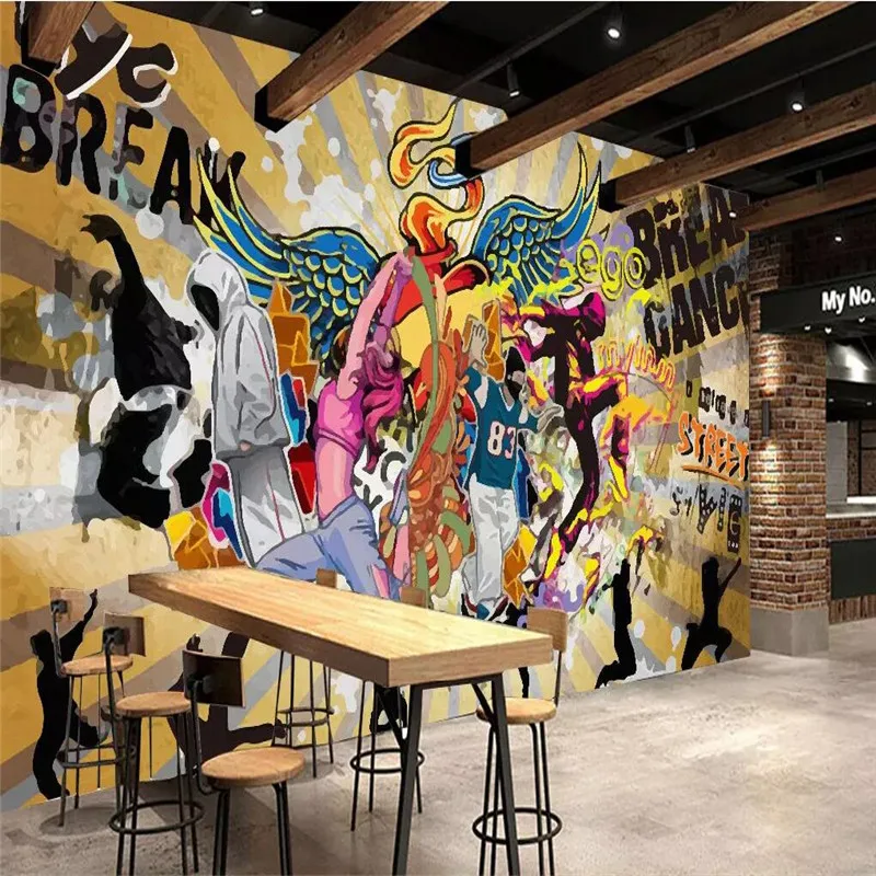 Hip hop street dance street graffiti personality music background wall professional production wallpaper mural
Hip hop street dance street graffiti personality music background wall professional production wallpaper mural