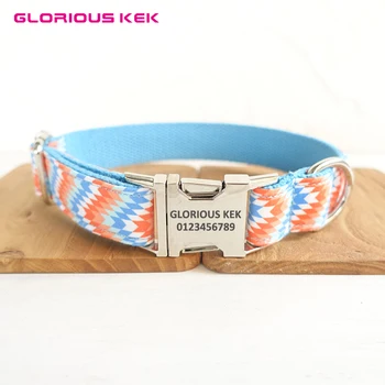 GLORIOUS KEK Wave Pattern Dog Collars Custom Engraved Name Fashion Designer Pet Collars Cat Big Dog Nylon Adjustable Necklace XS
GLORIOUS KEK Wave Pattern Dog Collars Custom Engraved Name Fashion Designer Pet Collars Cat Big Dog Nylon Adjustable Necklace XS