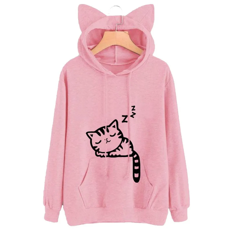 Laamei Ear Hoody Mujer Harajuku Women Hoodies Sweatshirts Kawaii Pink Winter Cat Pattern Long Sleeve Moletom Hooded Sweatshirts
Laamei Ear Hoody Mujer Harajuku Women Hoodies Sweatshirts Kawaii Pink Winter Cat Pattern Long Sleeve Moletom Hooded Sweatshirts