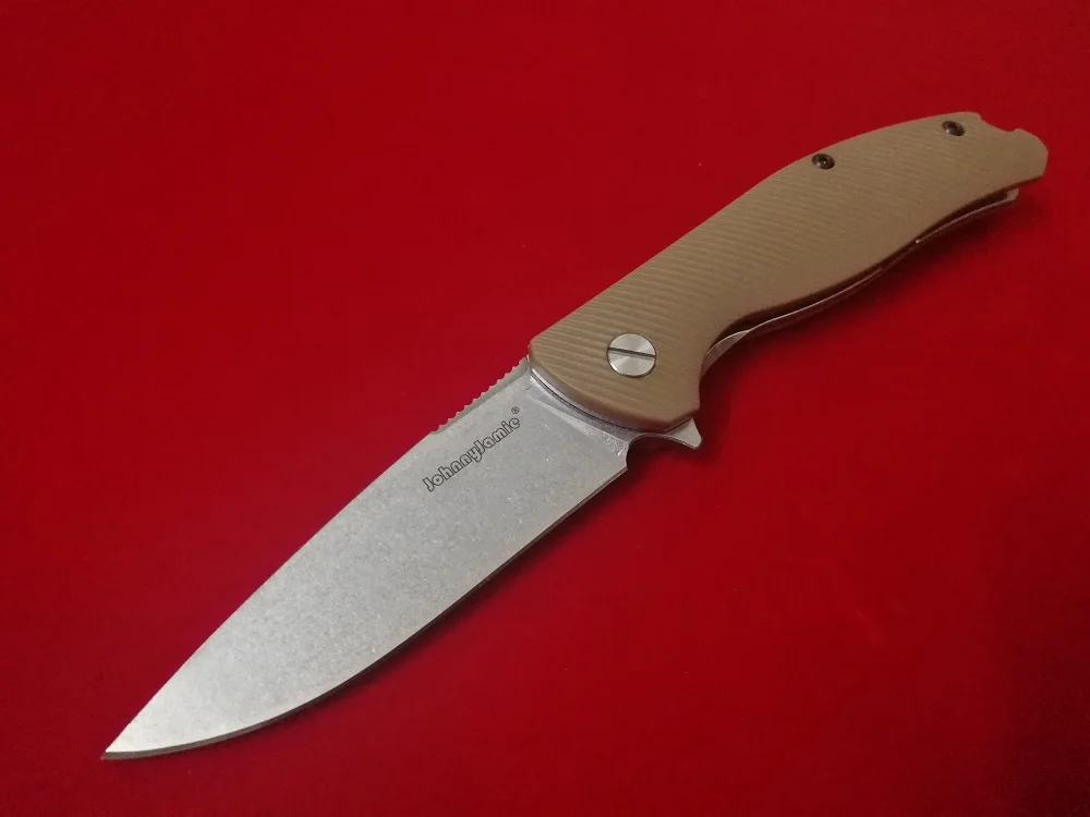 WHYEDC Version JohnnyJamie Speedball Mini F3 Pocket Knife 420 Stainless Steel Stonewash Blade Brown FRN Handle Fiber EDC Knifes
WHYEDC Version JohnnyJamie Speedball Mini F3 Pocket Knife 420 Stainless Steel Stonewash Blade Brown FRN Handle Fiber EDC Knifes