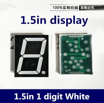 DIP Digital Tube 1.5 inches WHITE 7 Segment 1.5" 1.5in LED Display Nixie tube 1 Bit Plastic Metal Common Anode
DIP Digital Tube 1.5 inches WHITE 7 Segment 1.5" 1.5in LED Display Nixie tube 1 Bit Plastic Metal Common Anode