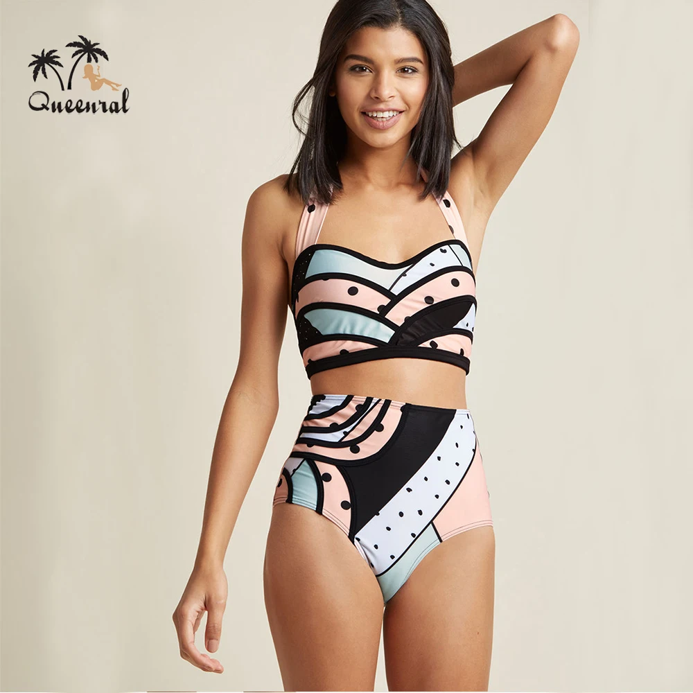 Swimwear women Beach high waist bikini swimsuit female 2018 Print push up bathing suit Bandage bikini set brazilian Trikini
Swimwear women Beach high waist bikini swimsuit female 2018 Print push up bathing suit Bandage bikini set brazilian Trikini