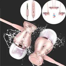 In-ear Bass Geluid Oortelefoon Headsets Hoofdtelefoon Controle Magnetische Duidelijkheid Stereo Geluid Met Oortelefoon Voor iPhone Mobiele Telefoon MP3(China)