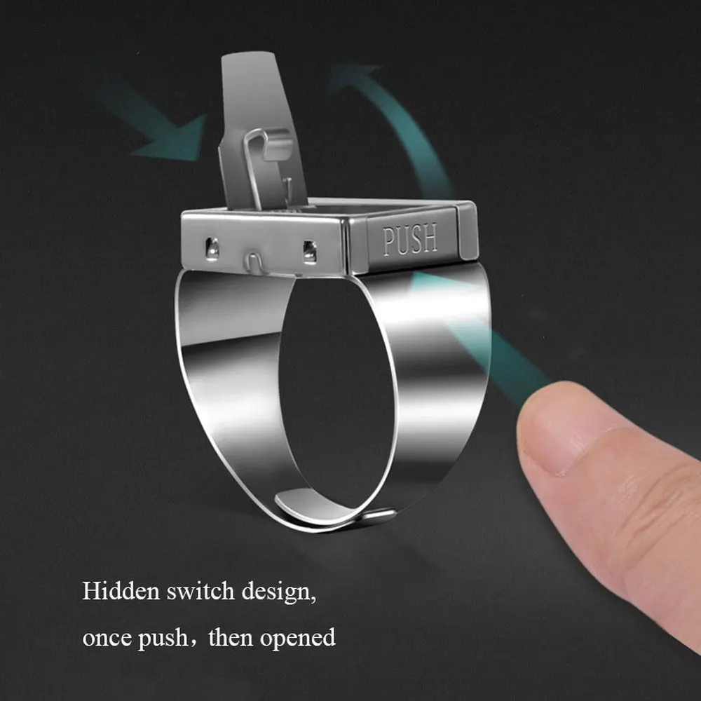 Self-defense Ring security ring Stainless Steel Self Defense Tactical Ring Outdoor Hidden Survival Weapon
Self-defense Ring security ring Stainless Steel Self Defense Tactical Ring Outdoor Hidden Survival Weapon