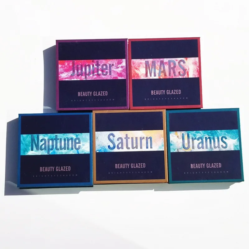 Jupiter Mars Neptune Saturn Uranus Makeup Eyeshadow Palette Shimmer Pigmented Eye Shadow Palette
Jupiter Mars Neptune Saturn Uranus Makeup Eyeshadow Palette Shimmer Pigmented Eye Shadow Palette