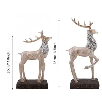 Antique Home Decor 2pcs Resin Crafts Retro Deer Ornaments Tabletop Decoration Elk Ornaments Champagne Gold Decoration Home
Antique Home Decor 2pcs Resin Crafts Retro Deer Ornaments Tabletop Decoration Elk Ornaments Champagne Gold Decoration Home