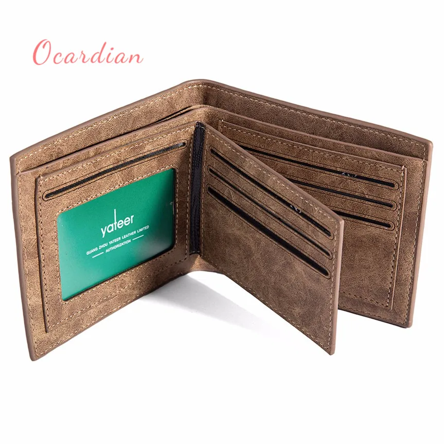 OCARDIAN monedero mujer Brown Men's Leather Wallet ID Credit Card Holder Money Purse Clutch Pockets Gift Casual #30 2018 Gift
OCARDIAN monedero mujer Brown Men's Leather Wallet ID Credit Card Holder Money Purse Clutch Pockets Gift Casual #30 2018 Gift