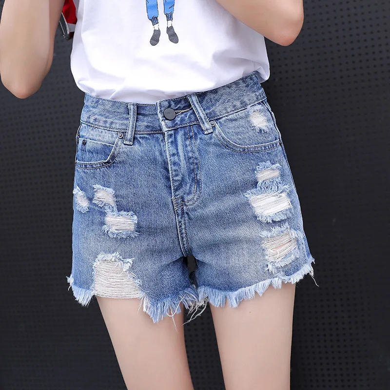 Broken hole denim shorts women high waist leg-openings Slim Fit short jeans femme harajuku shorts pants sexy summer 2019 clothes
Broken hole denim shorts women high waist leg-openings Slim Fit short jeans femme harajuku shorts pants sexy summer 2019 clothes