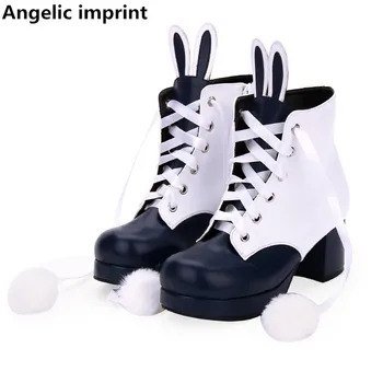 Angelic imprint mori girl Women punk boots lady lolita ankle Boots woman high heels pumps platform shoes 6cm 33-47 rabbit ears
Angelic imprint mori girl Women punk boots lady lolita ankle Boots woman high heels pumps platform shoes 6cm 33-47 rabbit ears