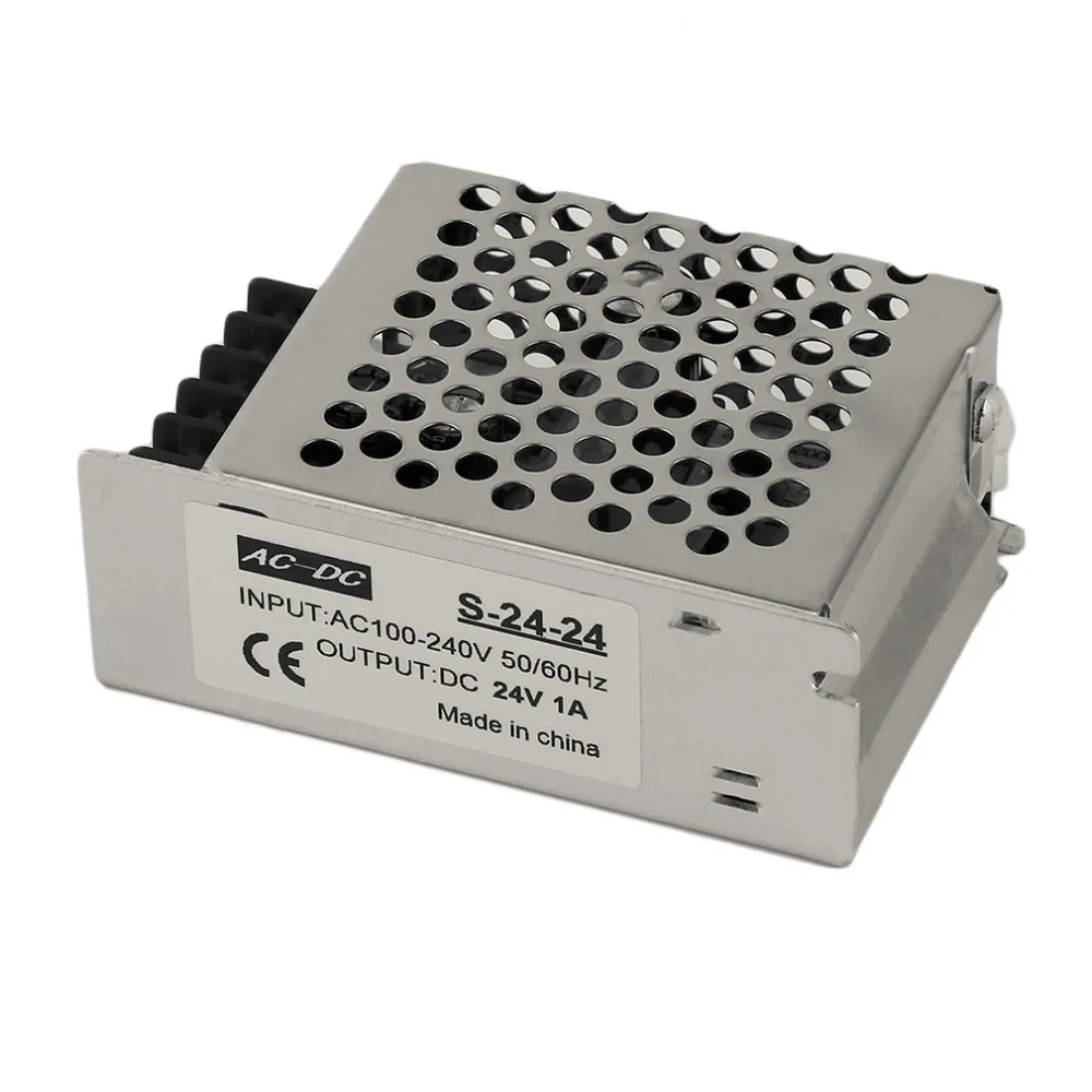 DC 24V 1A Universal Regulated Switching Power Supply for LED Strip Light New-style Switching Power Supply
DC 24V 1A Universal Regulated Switching Power Supply for LED Strip Light New-style Switching Power Supply