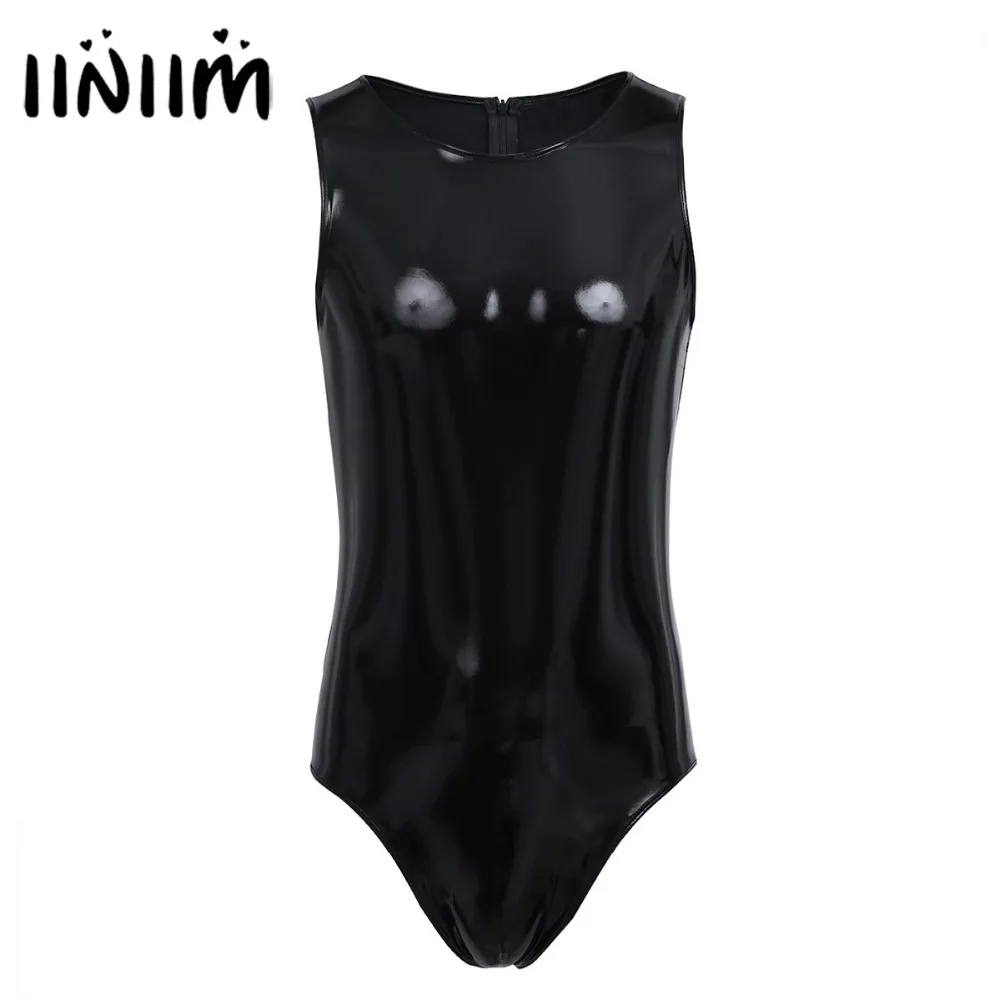 iiniim Men Lingerie Sexy Catsuit Wetlook Patent Leather One-piece Leotard Clubwear Back with Zipper Bodysuit Jumpsuit for Mens
iiniim Men Lingerie Sexy Catsuit Wetlook Patent Leather One-piece Leotard Clubwear Back with Zipper Bodysuit Jumpsuit for Mens
