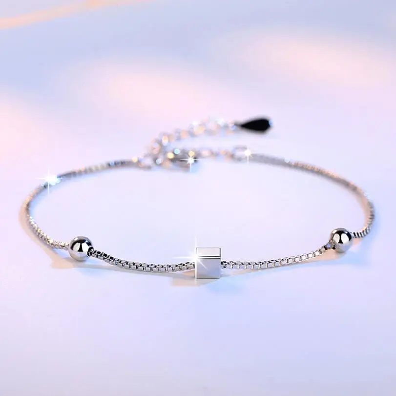 New Simple Fashion Square Star Beads Box Chian Bracelets & Bangles For Women 925 Sterling Silver Jewelry Gifts pulseira SAB31
New Simple Fashion Square Star Beads Box Chian Bracelets & Bangles For Women 925 Sterling Silver Jewelry Gifts pulseira SAB31