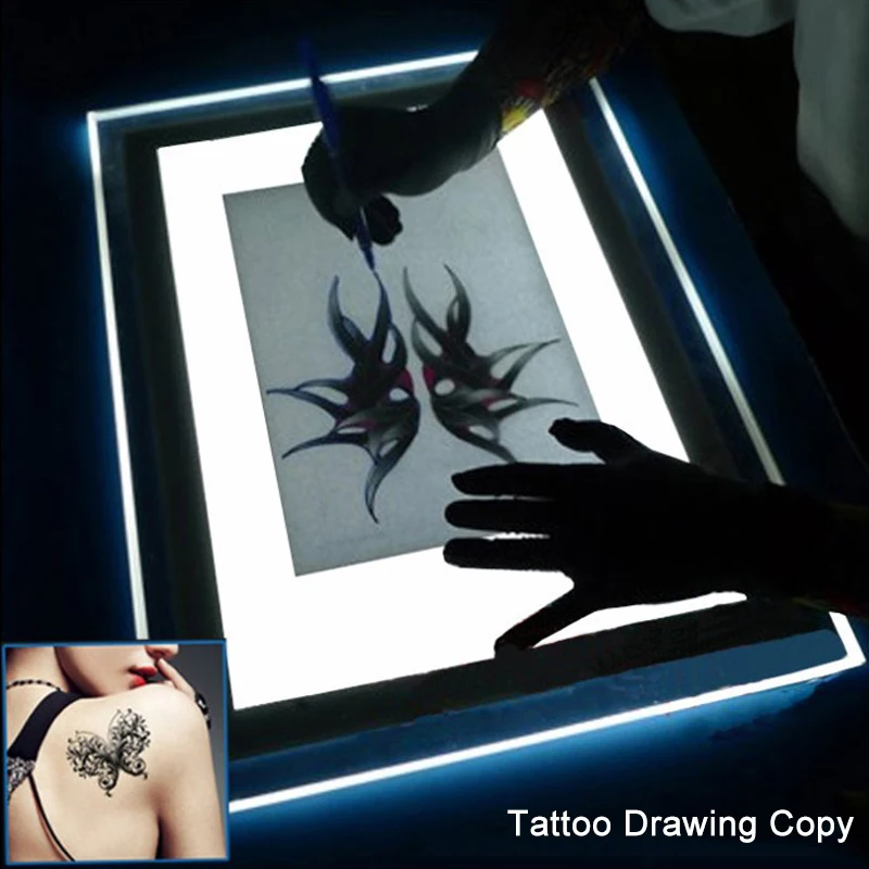 Thin A4 LED Tattoo Copy Board Tracing Stencil Platform Translucent Light Plate Transfer Printing Table Pad Tattoo Equipment
Thin A4 LED Tattoo Copy Board Tracing Stencil Platform Translucent Light Plate Transfer Printing Table Pad Tattoo Equipment
