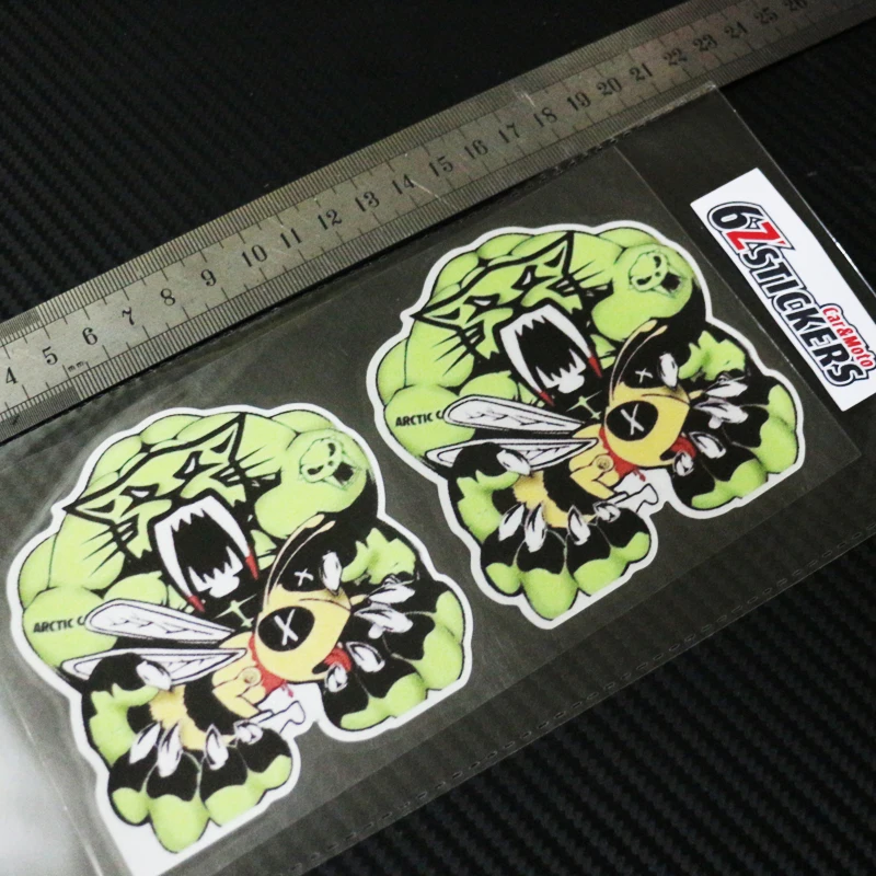 Пара арктических мышц sixsub Team 5 Arctic Cat Logo X2 moto cars отражательные переводные наклейки