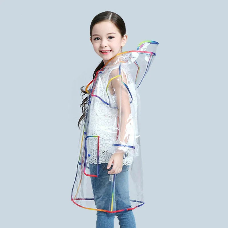 Boys Girls Transparent EVA Raincoat Hodded Outdoor Poncho Waterproof Rainwear Children Kids Rainwear
Boys Girls Transparent EVA Raincoat Hodded Outdoor Poncho Waterproof Rainwear Children Kids Rainwear