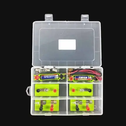 Science series-parallel Simple circuit electrical experimental box lamp socket switch battery pack The light bulb wire no batter
Science series-parallel Simple circuit electrical experimental box lamp socket switch battery pack The light bulb wire no batter