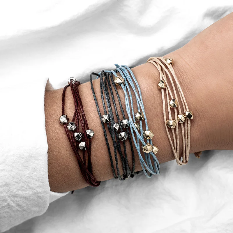 BYSPT 4Pc/Set Bohemian Charm Bracelet Thread Bracelet Retro Handmade Bead Boho Multicolor String Cord Woven Bracelets Women Men
BYSPT 4Pc/Set Bohemian Charm Bracelet Thread Bracelet Retro Handmade Bead Boho Multicolor String Cord Woven Bracelets Women Men
