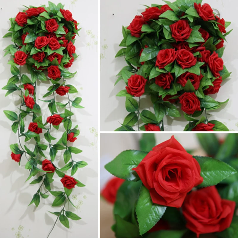 2.3M Silk Rose Flower Ivy Vine Hanging Garland Artificial Flower Party/Home/Wedding Decoration
2.3M Silk Rose Flower Ivy Vine Hanging Garland Artificial Flower Party/Home/Wedding Decoration
