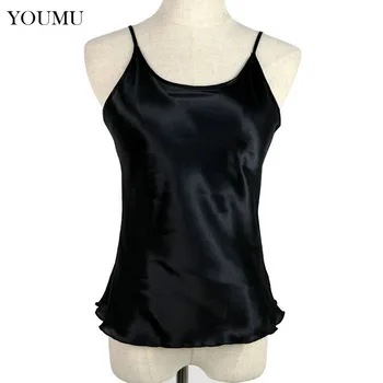 Women's Skinny Vest Faux Silk Satin Camisole 6 Colors Sleeveless Tops Solid Slim Spagetti Strap Tees Outside Wear Summer 803-615
Women's Skinny Vest Faux Silk Satin Camisole 6 Colors Sleeveless Tops Solid Slim Spagetti Strap Tees Outside Wear Summer 803-615