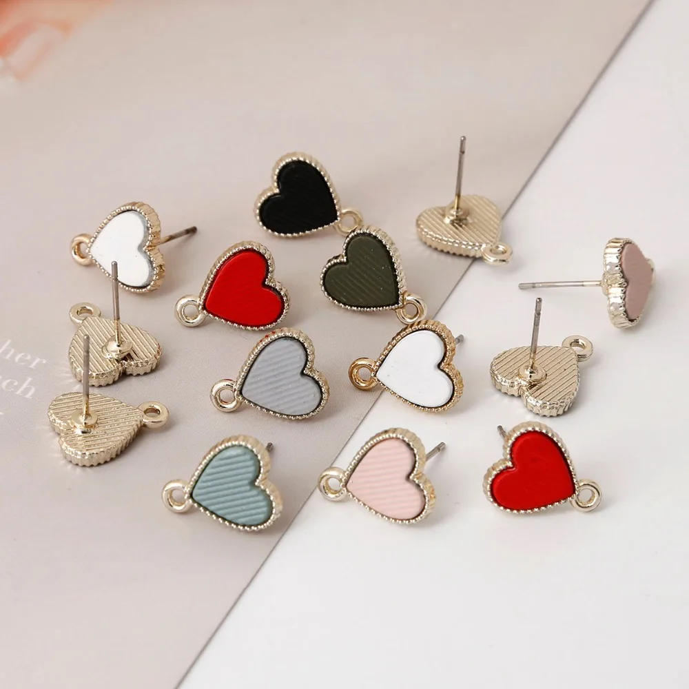 Hot Sale Simple Heart Shape Earrings Hook Zinc Alloy Charm Shining Earrings Accessory For Women Student Party Jewelry Findings
Hot Sale Simple Heart Shape Earrings Hook Zinc Alloy Charm Shining Earrings Accessory For Women Student Party Jewelry Findings