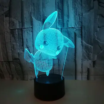 Pikachu 3d Lamp Seven color Touch Remote controlled Led 3d Visual Acrylic Table Lamp Christmas decorative lights
Pikachu 3d Lamp Seven color Touch Remote controlled Led 3d Visual Acrylic Table Lamp Christmas decorative lights