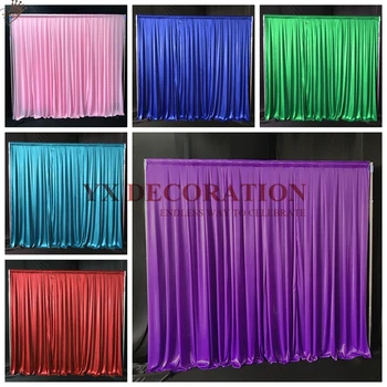 Good Quality And Price Ice Silk Backdrop Curtain Stage Drape Background For Wedding Event Party Decoration
Good Quality And Price Ice Silk Backdrop Curtain Stage Drape Background For Wedding Event Party Decoration
