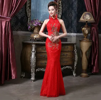 Shanghai Story Bridesmaid dresses fashion mermaid qipao Wedding dress Chinese Cheongsam dress sexy apparel for woman
Shanghai Story Bridesmaid dresses fashion mermaid qipao Wedding dress Chinese Cheongsam dress sexy apparel for woman
