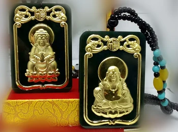 Koraba Fine Jewelry 24K Gold Dark Green Jade Women Mens Pendant Rope Necklace Buddha Guanyin Handmade Necklace Jewelry
Koraba Fine Jewelry 24K Gold Dark Green Jade Women Mens Pendant Rope Necklace Buddha Guanyin Handmade Necklace Jewelry