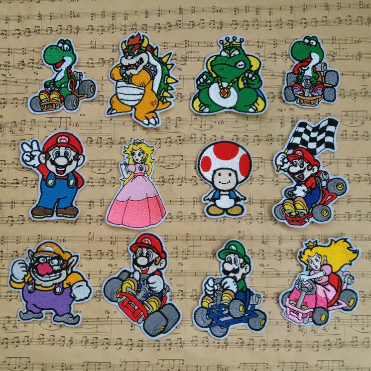 12pcs sew-on Cartoon Super Mario Bros family patch applique child clothes denim down sweater bags adhesive embroidery
12pcs sew-on Cartoon Super Mario Bros family patch applique child clothes denim down sweater bags adhesive embroidery
