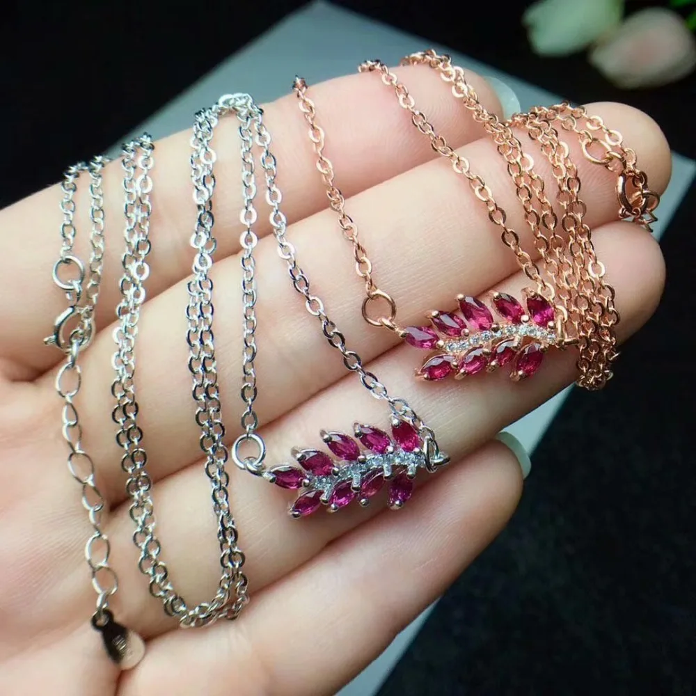 shilovem 925 sterling silver Natural ruby pendants fine Jewelry wedding new women trendy plant 2*4mm clp020401agh
shilovem 925 sterling silver Natural ruby pendants fine Jewelry wedding new women trendy plant 2*4mm clp020401agh