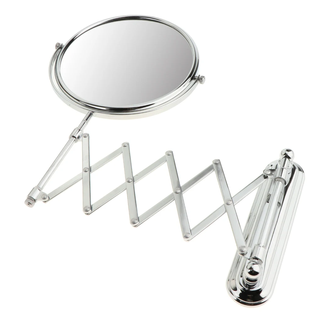 Professional Folding Double Side Vanity Makeup Mirror 3X Magnifying Bathroom Shaving Cosmetic Wall Mount Mirrors