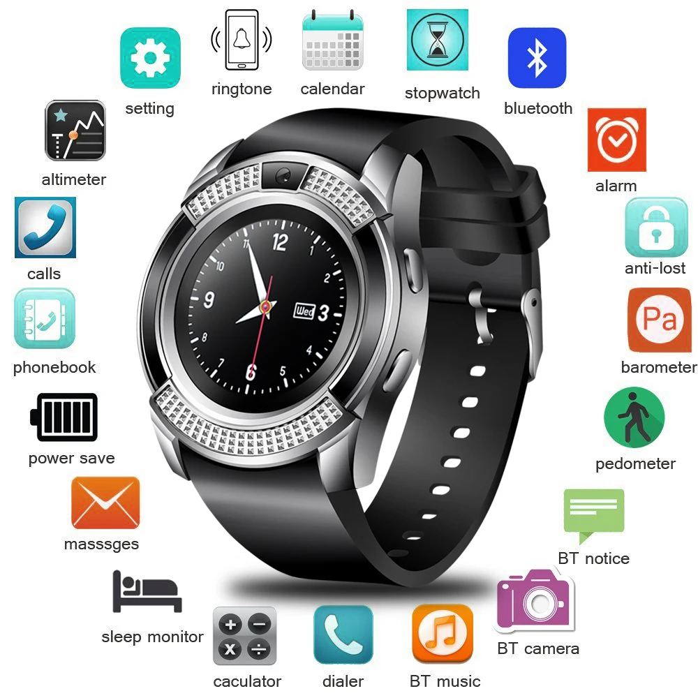 2018 New Smart Watch Men Sports Pedometer Information Reminder Smart Band Support SIM Card For Android Mobile Phone smartwatch
2018 New Smart Watch Men Sports Pedometer Information Reminder Smart Band Support SIM Card For Android Mobile Phone smartwatch