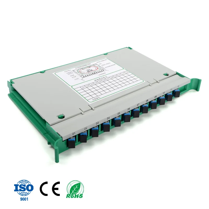 

12 core Optical fiber Splicing Tray single mode SC UPC APC pigtail integrated splice tray with ODF light delivery box