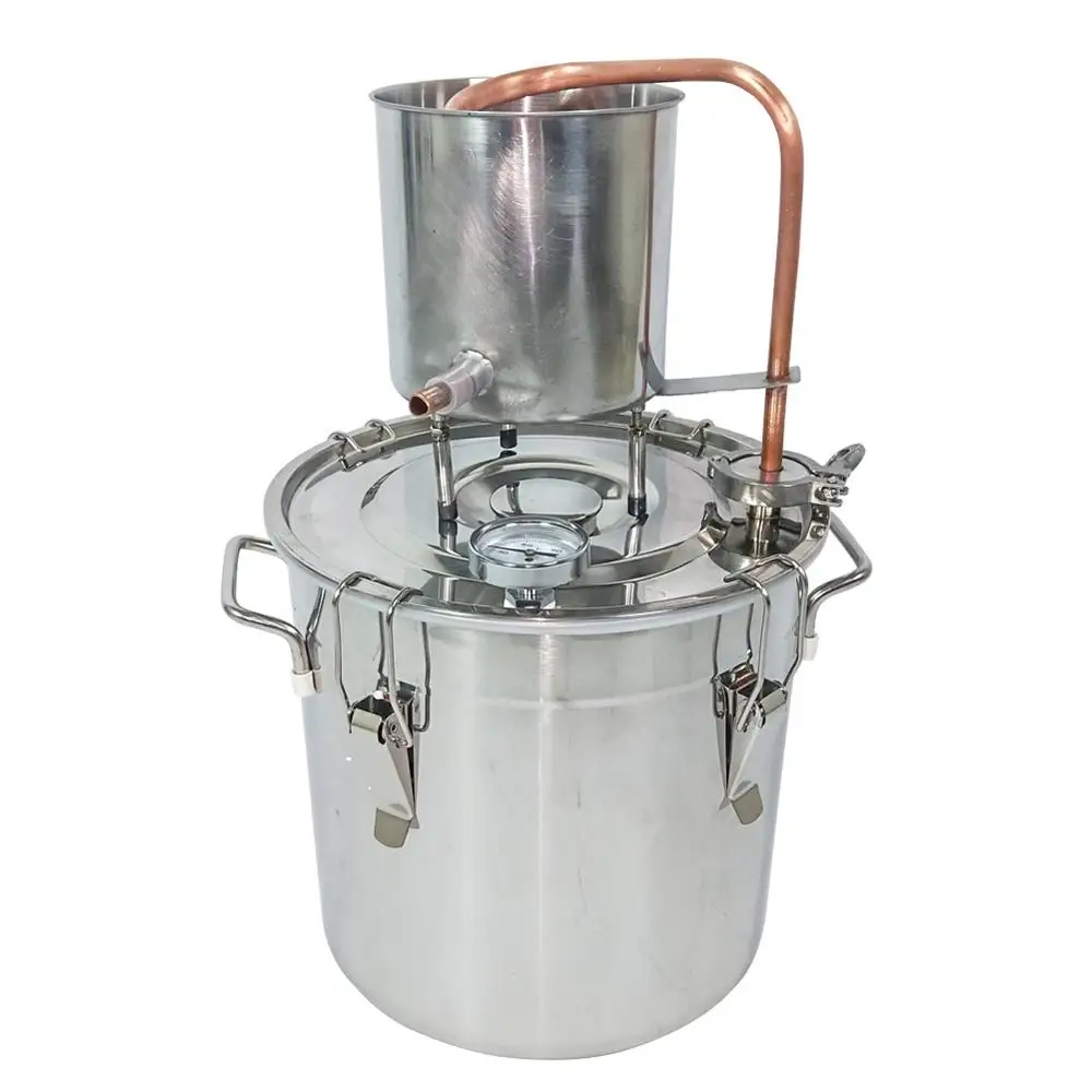 20L/5Gal Moonshine Alcohol Distiller Water Making Vodka Whiskey Brandy Bar Party Brewing Equipment Alcohol Distillation
20L/5Gal Moonshine Alcohol Distiller Water Making Vodka Whiskey Brandy Bar Party Brewing Equipment Alcohol Distillation