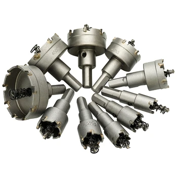 10Pcs Carbide Tip Hss Drill Bit Saw Set Metal Wood Drilling Hole Cut For Installing Locks 16/18/19 /22 /25 /30/35 /42/50/ 53Mm
10Pcs Carbide Tip Hss Drill Bit Saw Set Metal Wood Drilling Hole Cut For Installing Locks 16/18/19 /22 /25 /30/35 /42/50/ 53Mm