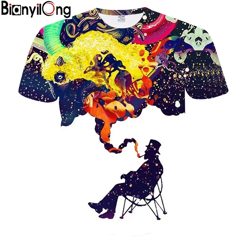 BIANYILONG New Arrivals Tshirt Men/women Summer Tops Tees Print Smoking Person 3d T-shirt Fashion Plus M-5XL
BIANYILONG New Arrivals Tshirt Men/women Summer Tops Tees Print Smoking Person 3d T-shirt Fashion Plus M-5XL