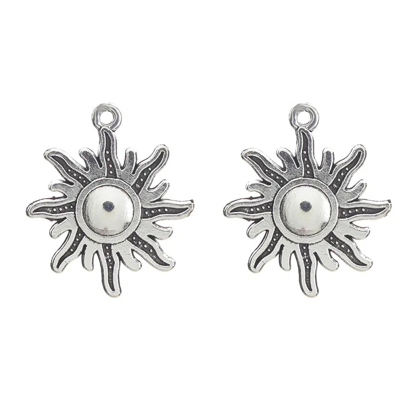 10pcs/lot Sun Charms Alloy Sun Pendant For Diy Jewelry Necklace Bracelet Pendant Accessories Findings 24*28mm
10pcs/lot Sun Charms Alloy Sun Pendant For Diy Jewelry Necklace Bracelet Pendant Accessories Findings 24*28mm