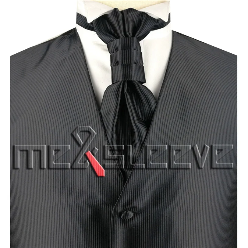 free shipping solid black stripe suit waistcoat set(vest+ascot tie+cufflinks+handkerchief)
free shipping solid black stripe suit waistcoat set(vest+ascot tie+cufflinks+handkerchief)