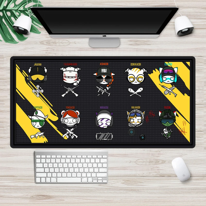 SIANCS Cartoon Rainbow Six Siege Gaming Mouse pad 60x30cm Desk Keyboard Mat PC Computer Rubber Super Large Locking Edge Mousepad
SIANCS Cartoon Rainbow Six Siege Gaming Mouse pad 60x30cm Desk Keyboard Mat PC Computer Rubber Super Large Locking Edge Mousepad